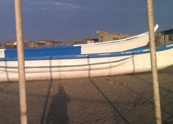 Fiber Boat at Shore